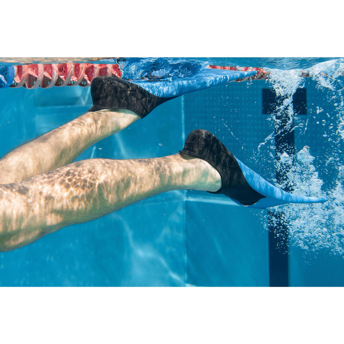 ALETAS NATACIÓN TRAINFIN 500 AZUL ROSADO - Image 19