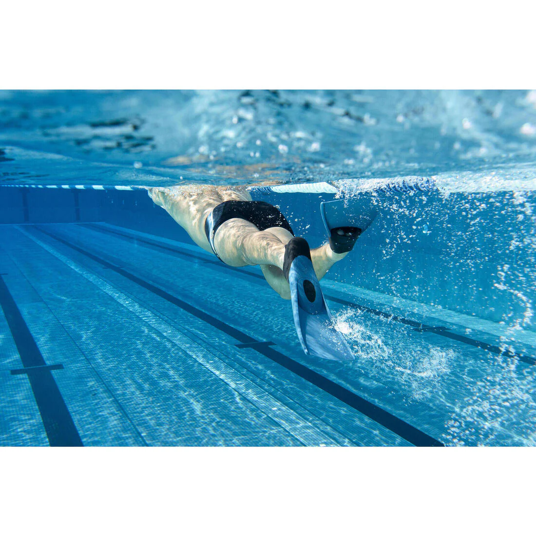 ALETAS NATACIÓN TRAINFIN 500 AZUL ROSADO - Image 26