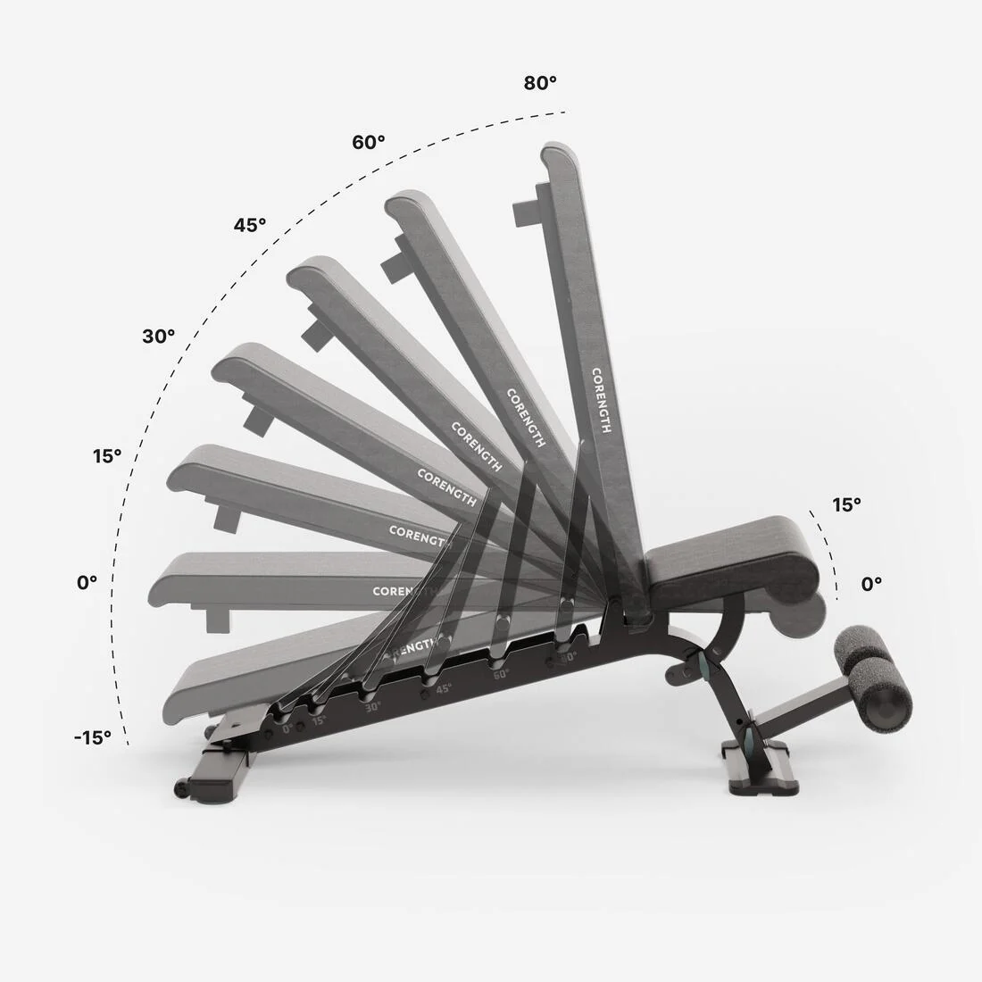 BANCO MUSCULACIÓN BENCH 900 REFORZADO INCLINABLE RECLINABLE - Image 4