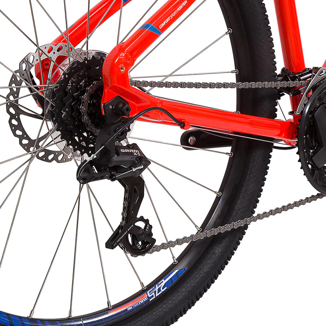BICICLETA SPORT TRAIL ROCKRIDER ST 520 RR NARANJA 27,5 - Image 6