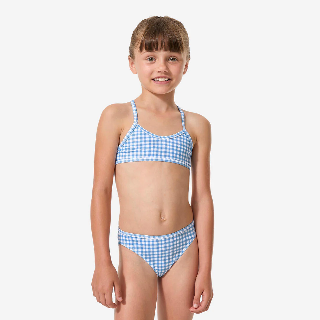 BIKINI SURF JUNE NIÑA FLORES TIRANTES CRUZADOS