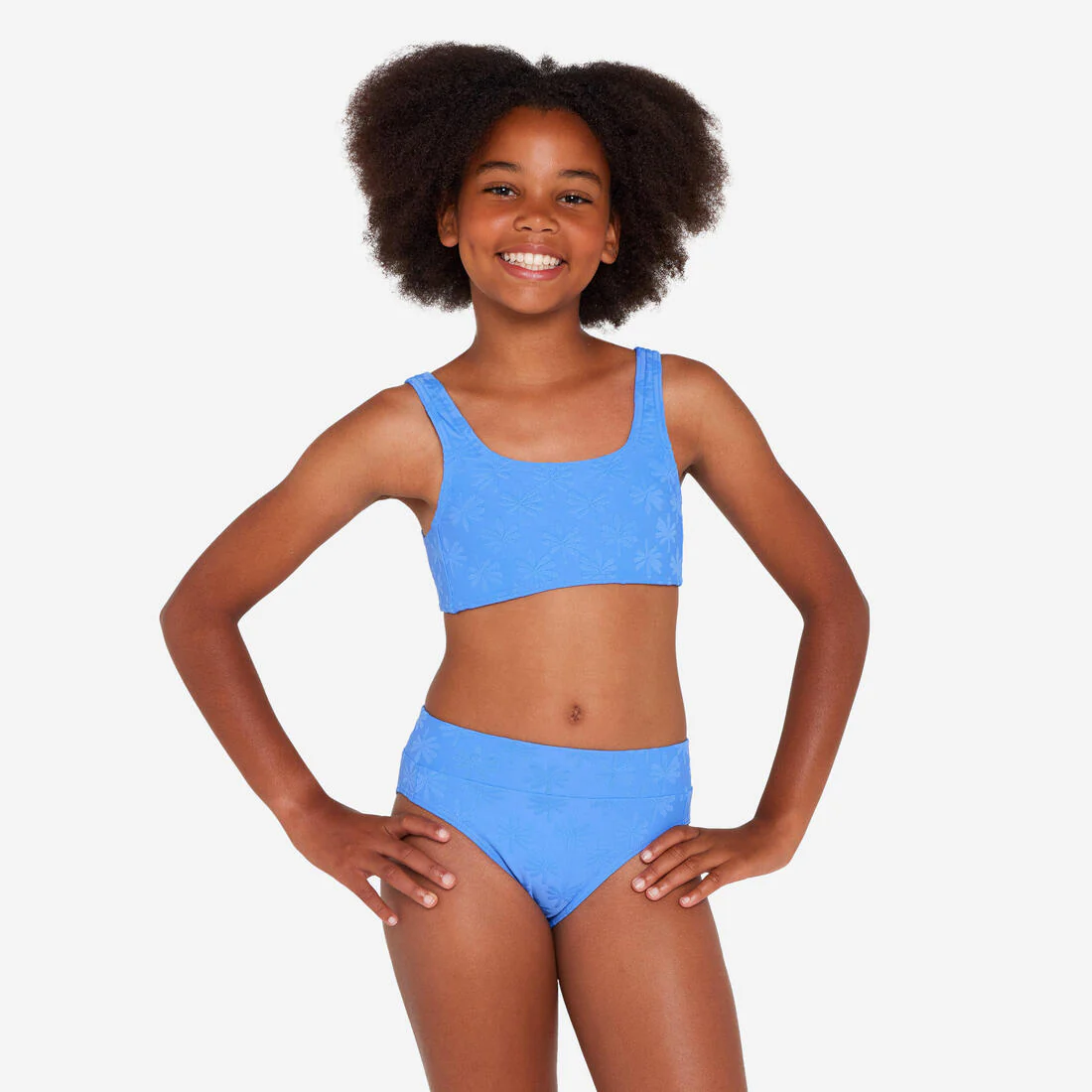 Bikini Surf 500 Lao Miami Niña Lavanda Cintura Alta