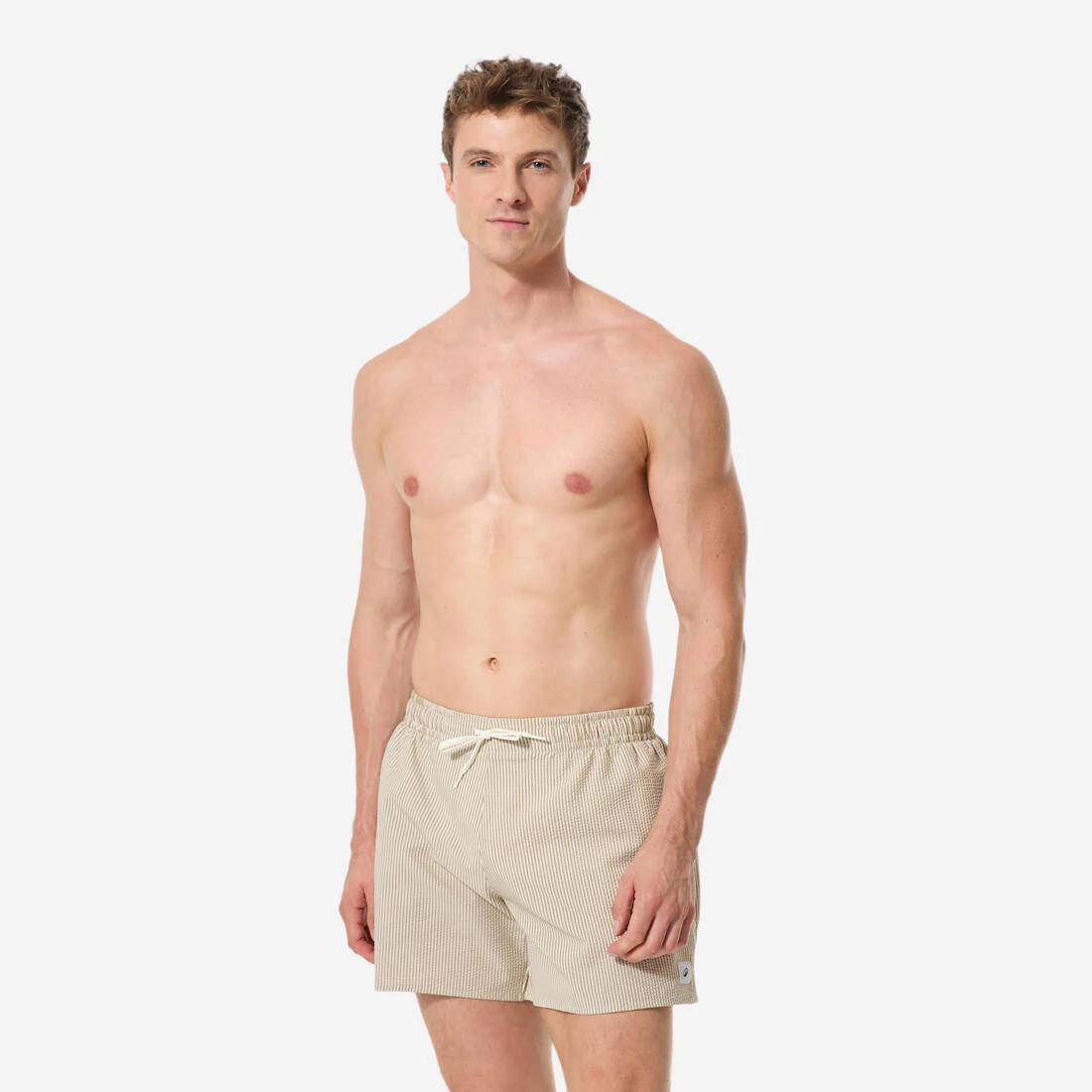 Boardshort Corto Surf 100 Hombre Caqui Texturizado 15" - Image 2