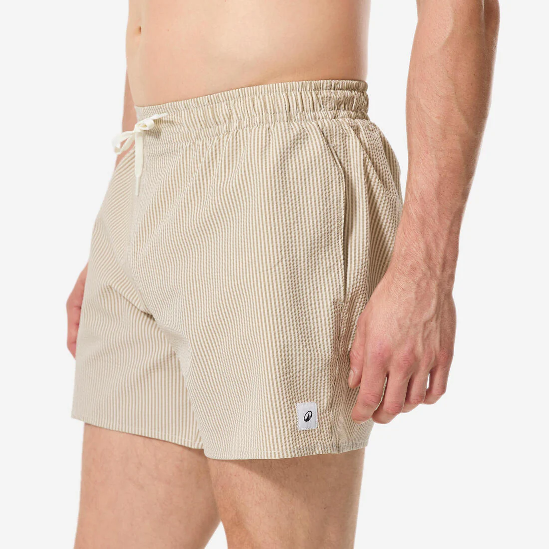 Boardshort Corto Surf 100 Hombre Caqui Texturizado 15" - Image 4