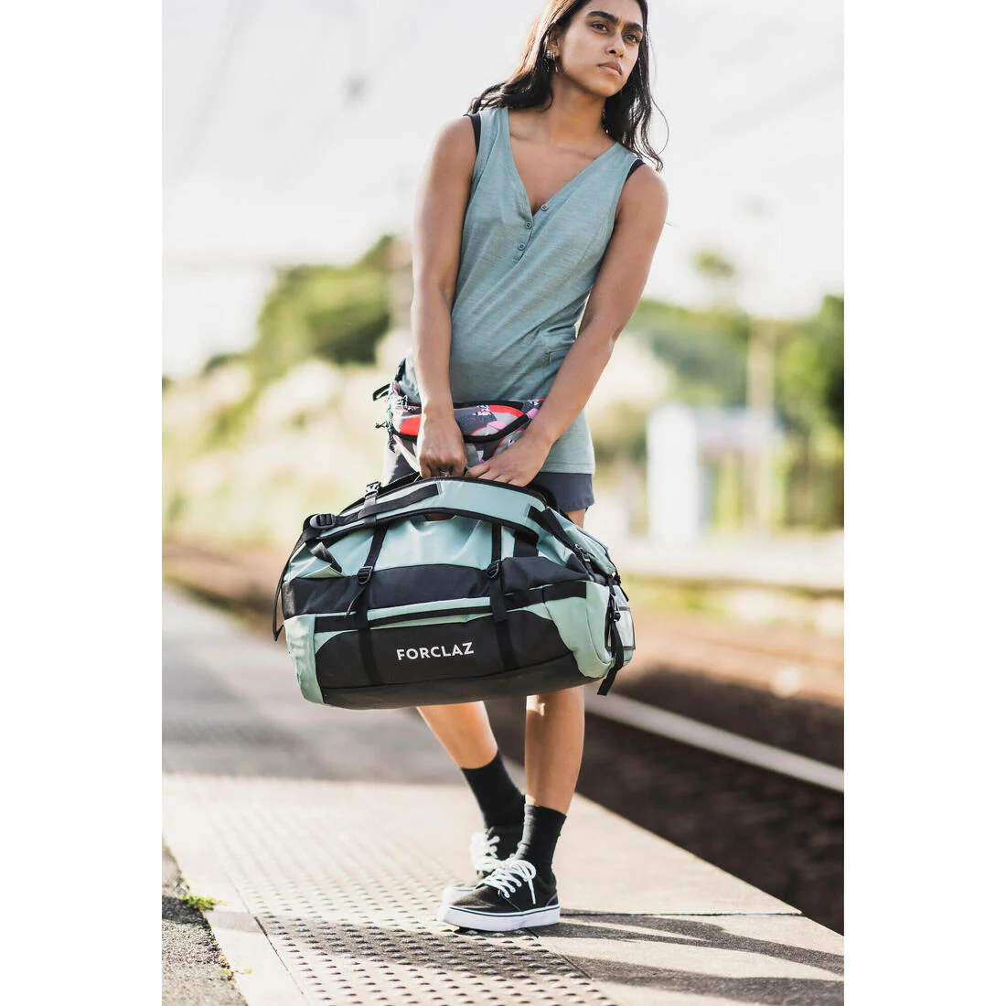 BOLSO DE TRANSPORTE DE SENDERISMO 30L A 40L DUFFEL 500 EXTEND - Image 17