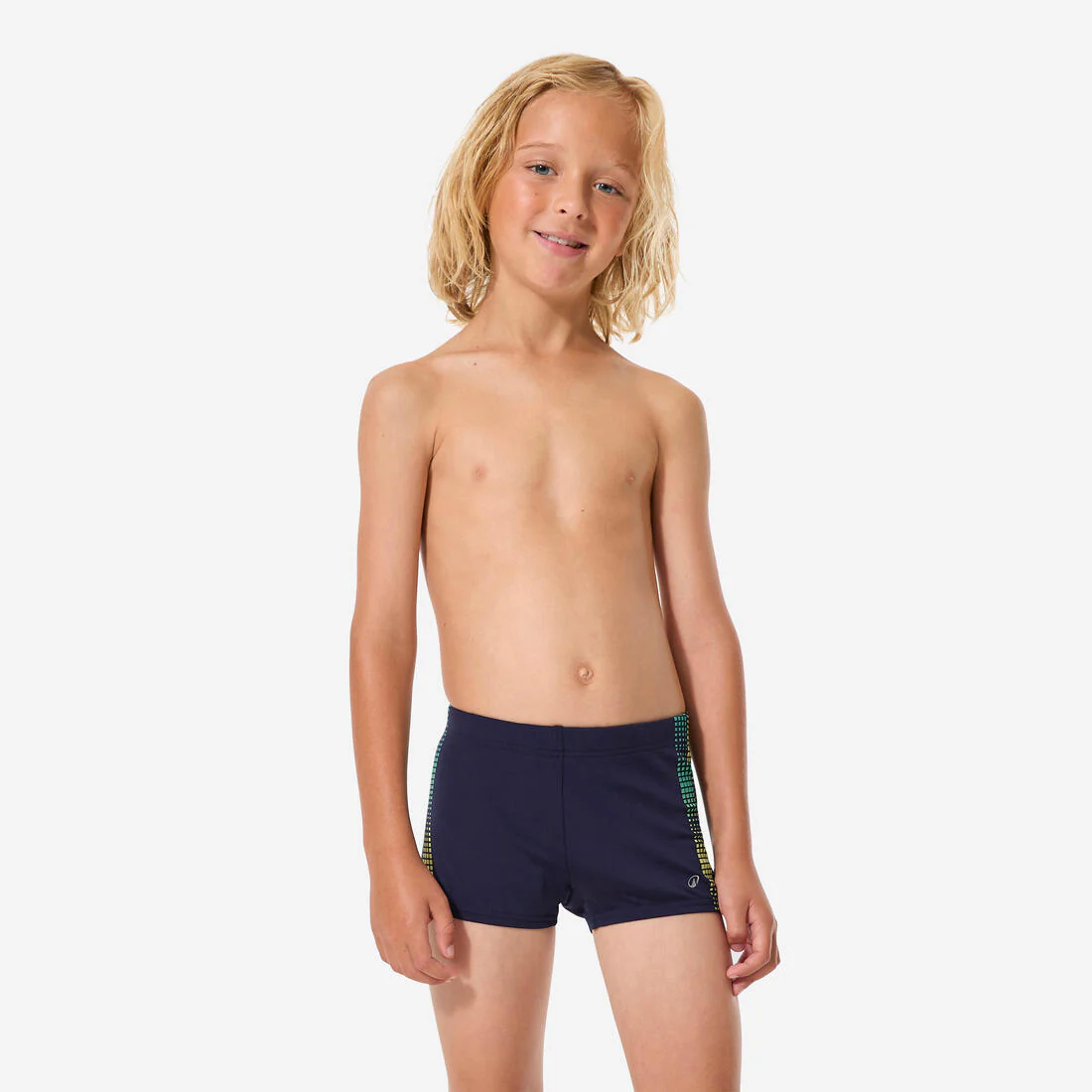 Bóxer Natación Fiti Niño Azul Amarillo - Image 3