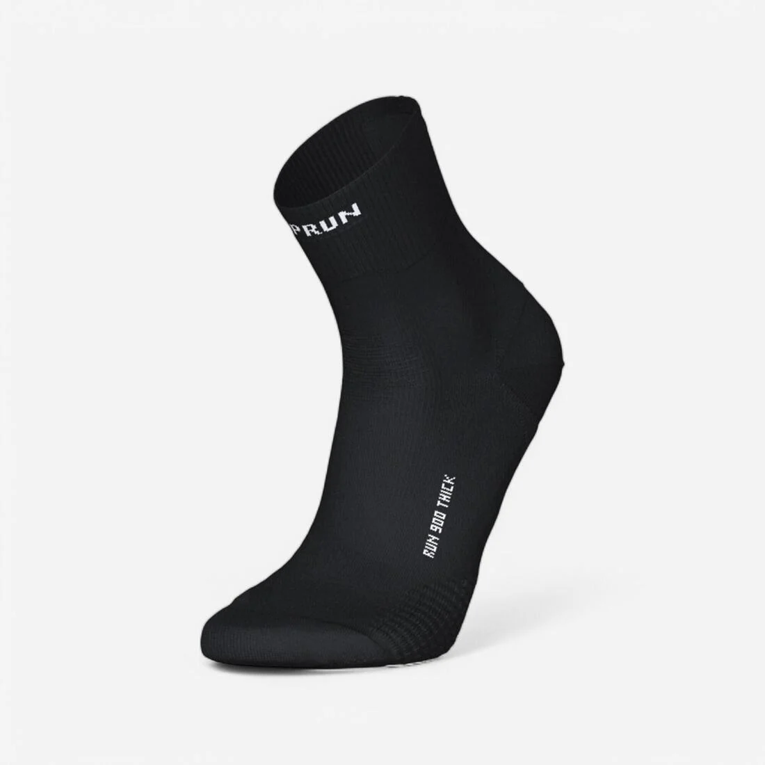 CALCETINES DE RUNNING KIPRUN RUN900 GRUESOS MID NEGROS - Image 2