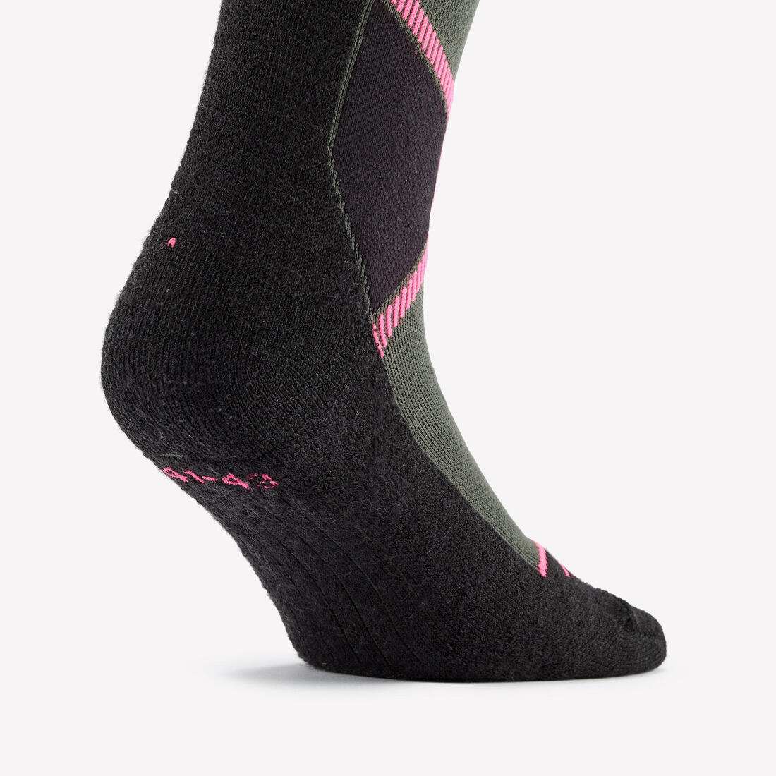 Calcetines térmicos de esquí de lana merina adulto, 500 caqui y - Image 3
