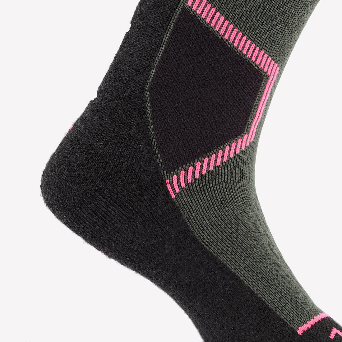 Calcetines térmicos de esquí de lana merina adulto, 500 caqui y - Image 6