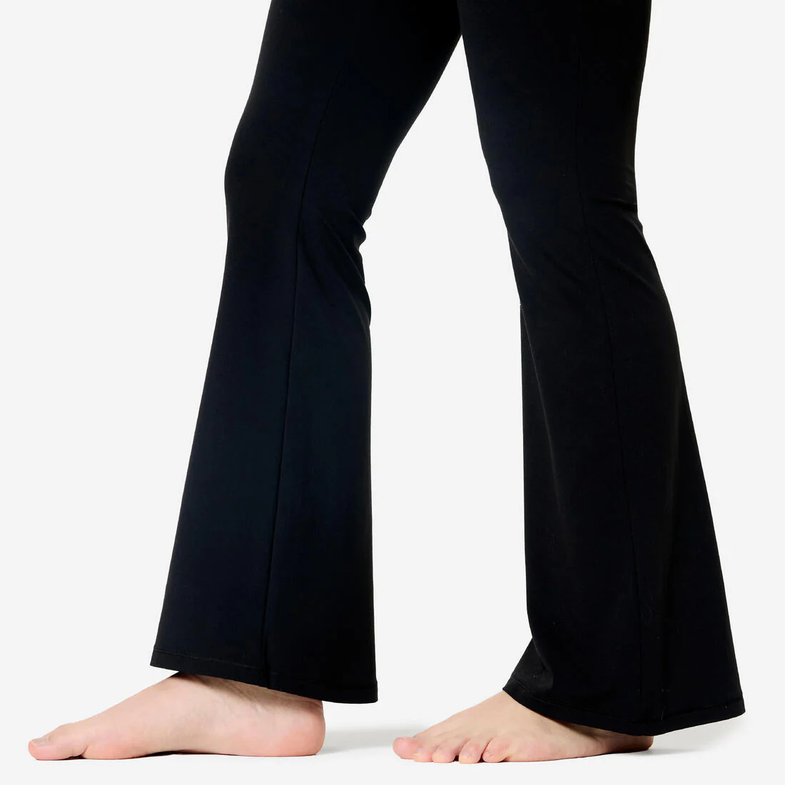 Leggings Yoga/Pilates Breathe Mujer Negro Corte Acampanado - Image 3