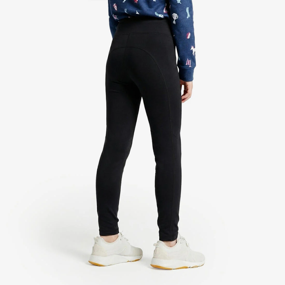 Leggings Equitación 100 Niños Negro - Image 2