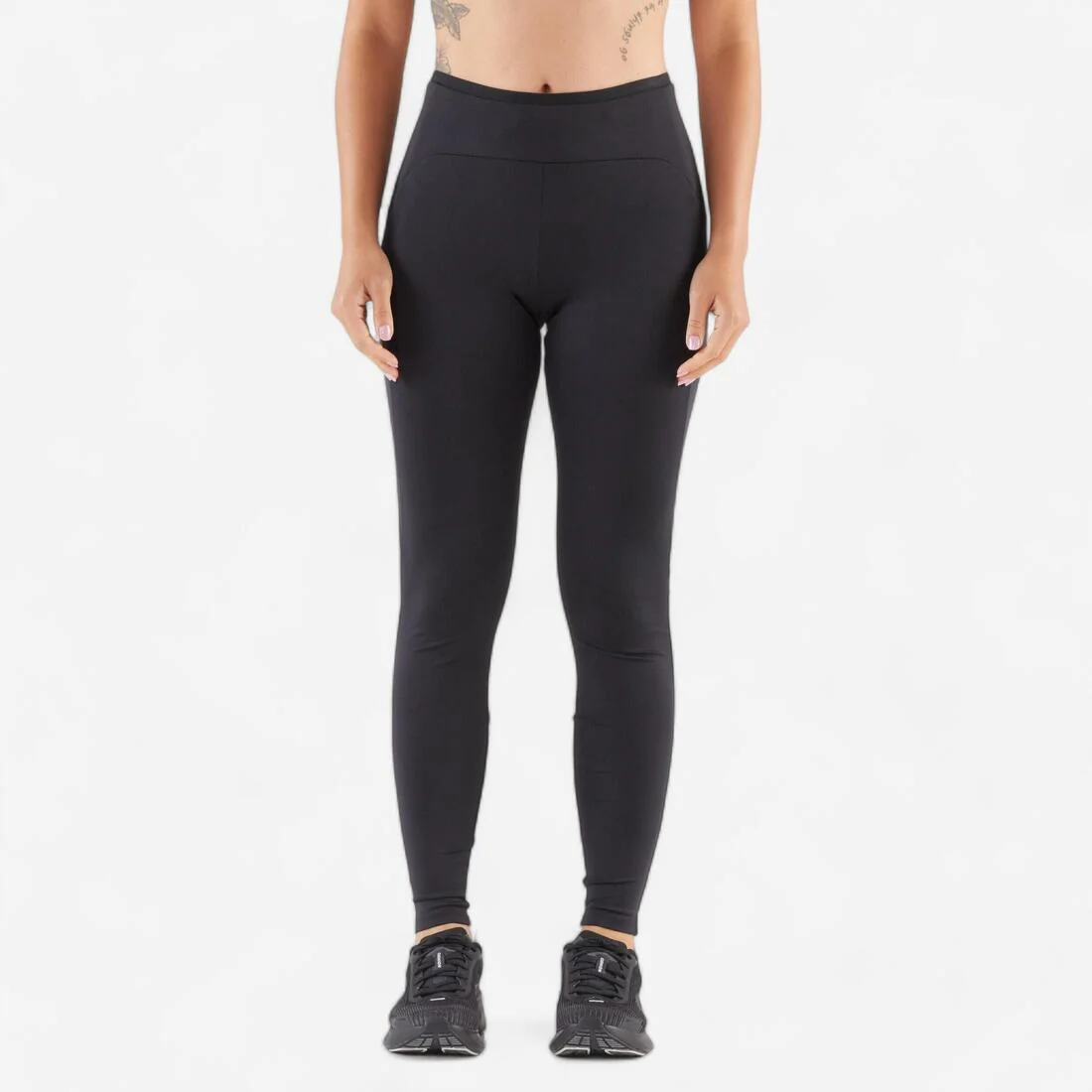 CALZAS RUNNING MUJER KIPRUN RUN 500 COMODIDAD NEGRO