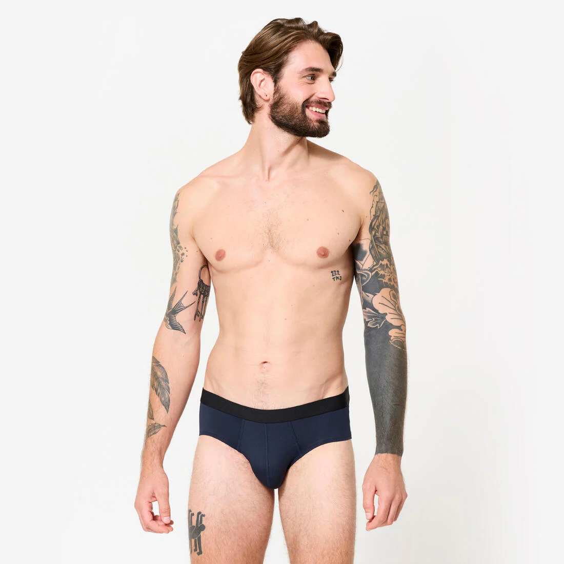 Calzoncillos slip transpirables hombre - Azul oscuro