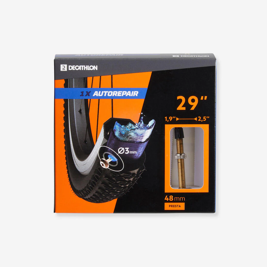 CÁMARA DE AIRE ANTIPINCHAZOS 29 X 1,9/2,5 VÁLVULA PRESTA DE 48 MM