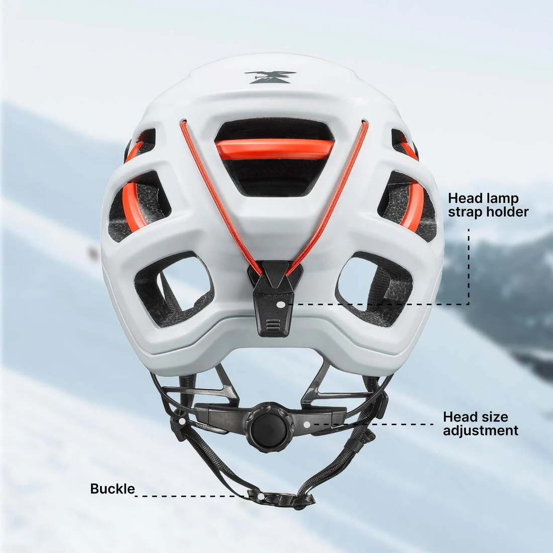 CASCO ESCALADA Y ALPINISMO EDGE BLANCO/ROJO - Image 4