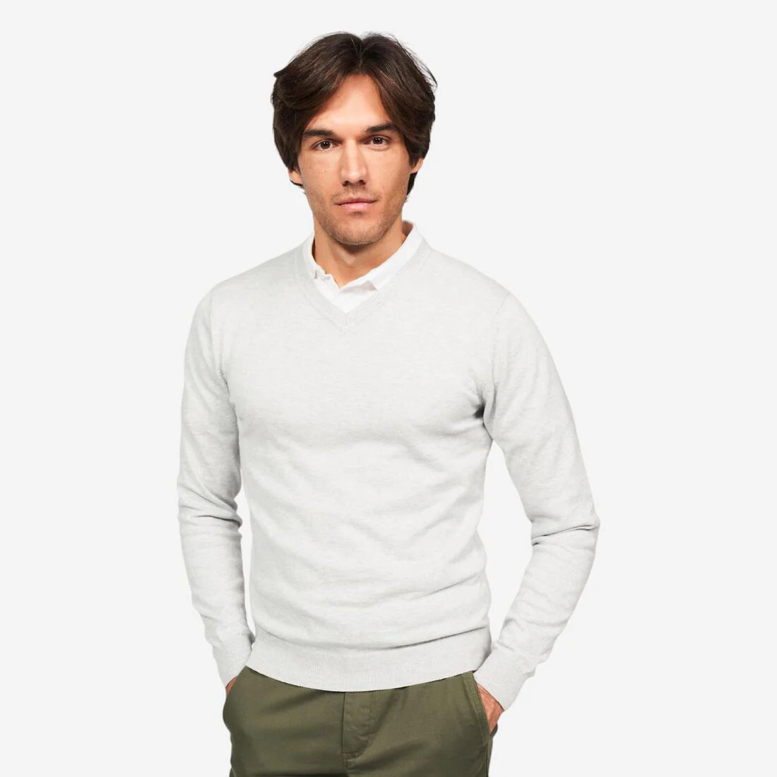 CHALECO DE GOLF HOMBRE MW100 ALGODÓN
