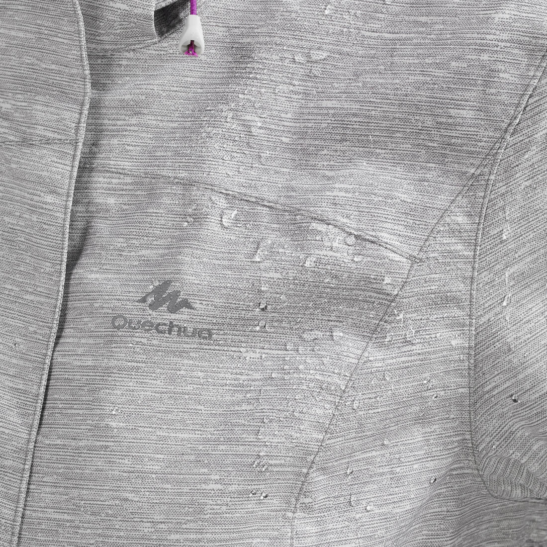 CHAQUETA DE SENDERISMO IMPERMEABLE MUJER MH100 - Image 6