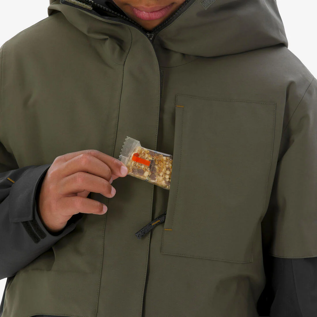 CHAQUETA DE SNOWBOARD NIÑOS LARGA Y MUY RESISTENTE - SNB 500 - CAQUI - Image 15