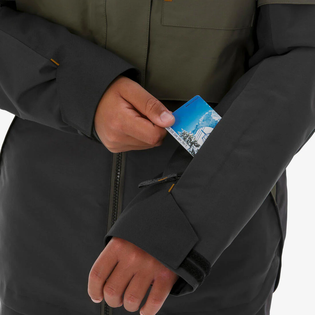 CHAQUETA DE SNOWBOARD NIÑOS LARGA Y MUY RESISTENTE - SNB 500 - CAQUI - Image 17