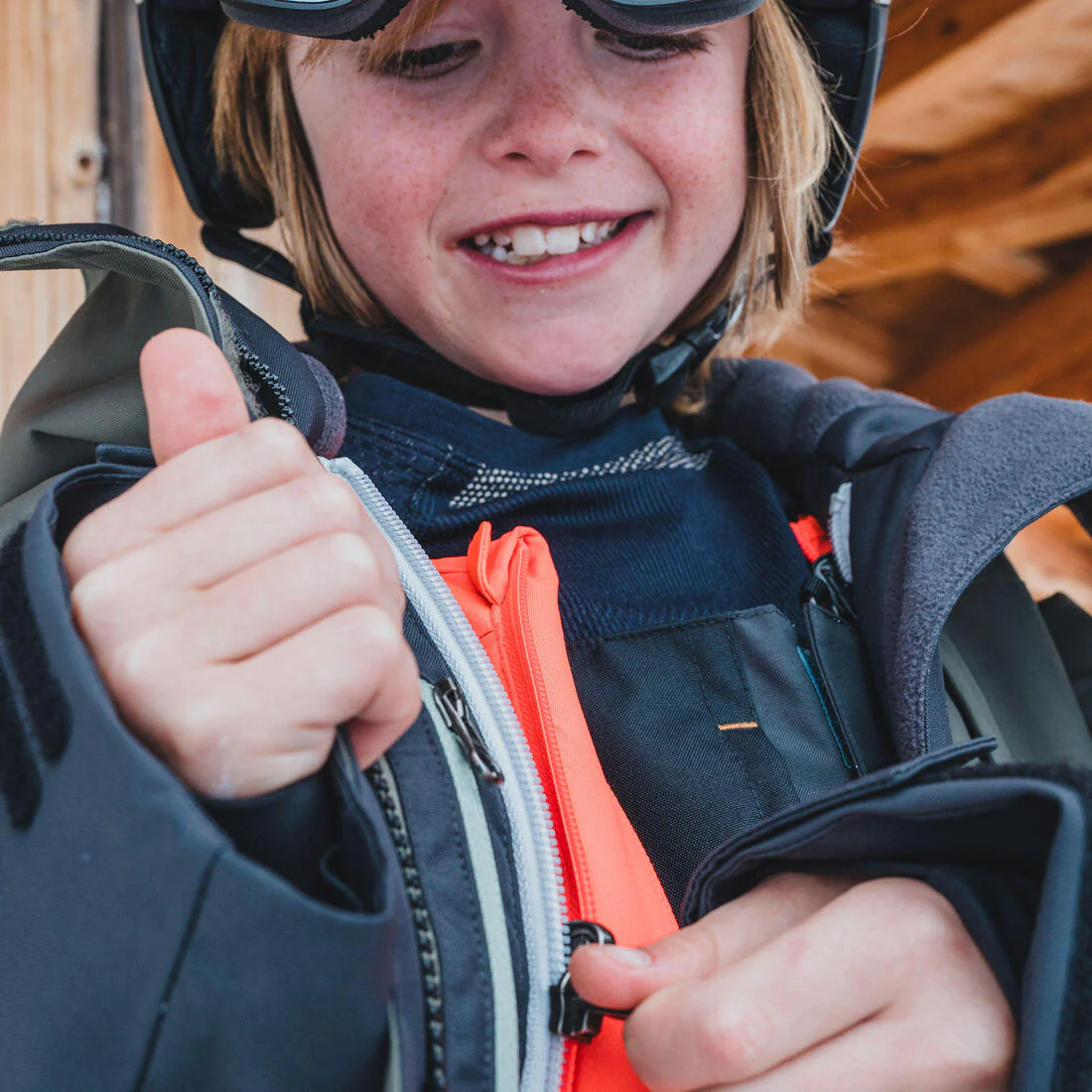 CHAQUETA DE SNOWBOARD NIÑOS LARGA Y MUY RESISTENTE - SNB 500 - CAQUI - Image 19