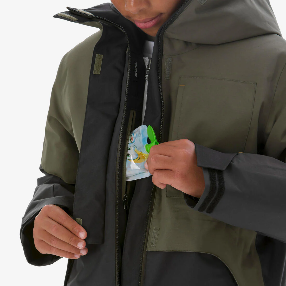 CHAQUETA DE SNOWBOARD NIÑOS LARGA Y MUY RESISTENTE - SNB 500 - CAQUI - Image 23
