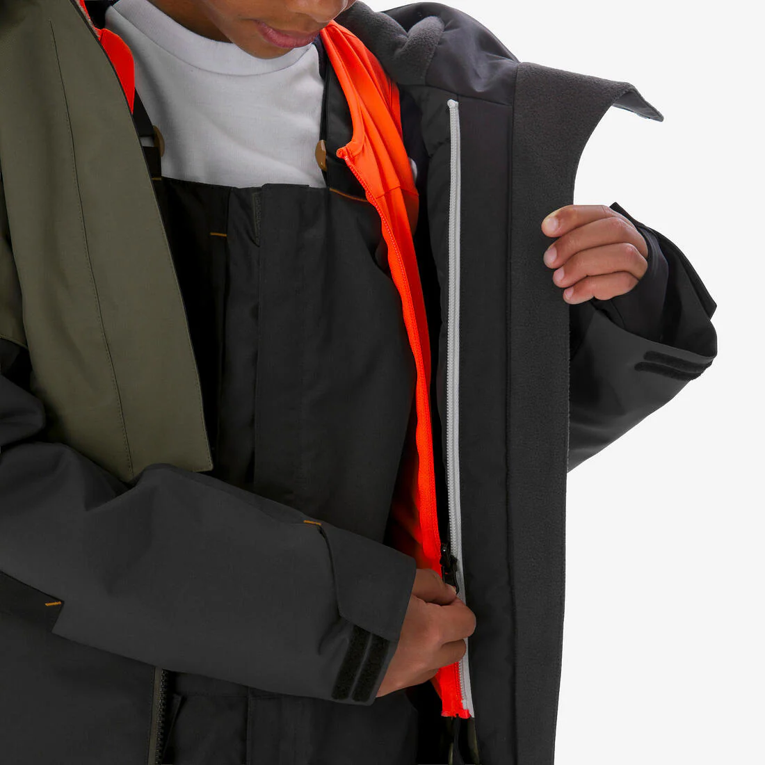 CHAQUETA DE SNOWBOARD NIÑOS LARGA Y MUY RESISTENTE - SNB 500 - CAQUI - Image 27