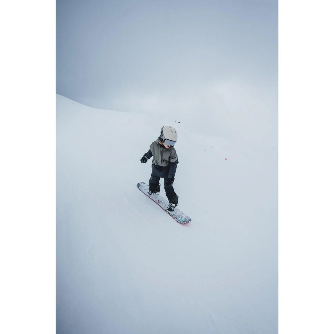 CHAQUETA DE SNOWBOARD NIÑOS LARGA Y MUY RESISTENTE - SNB 500 - CAQUI - Image 8