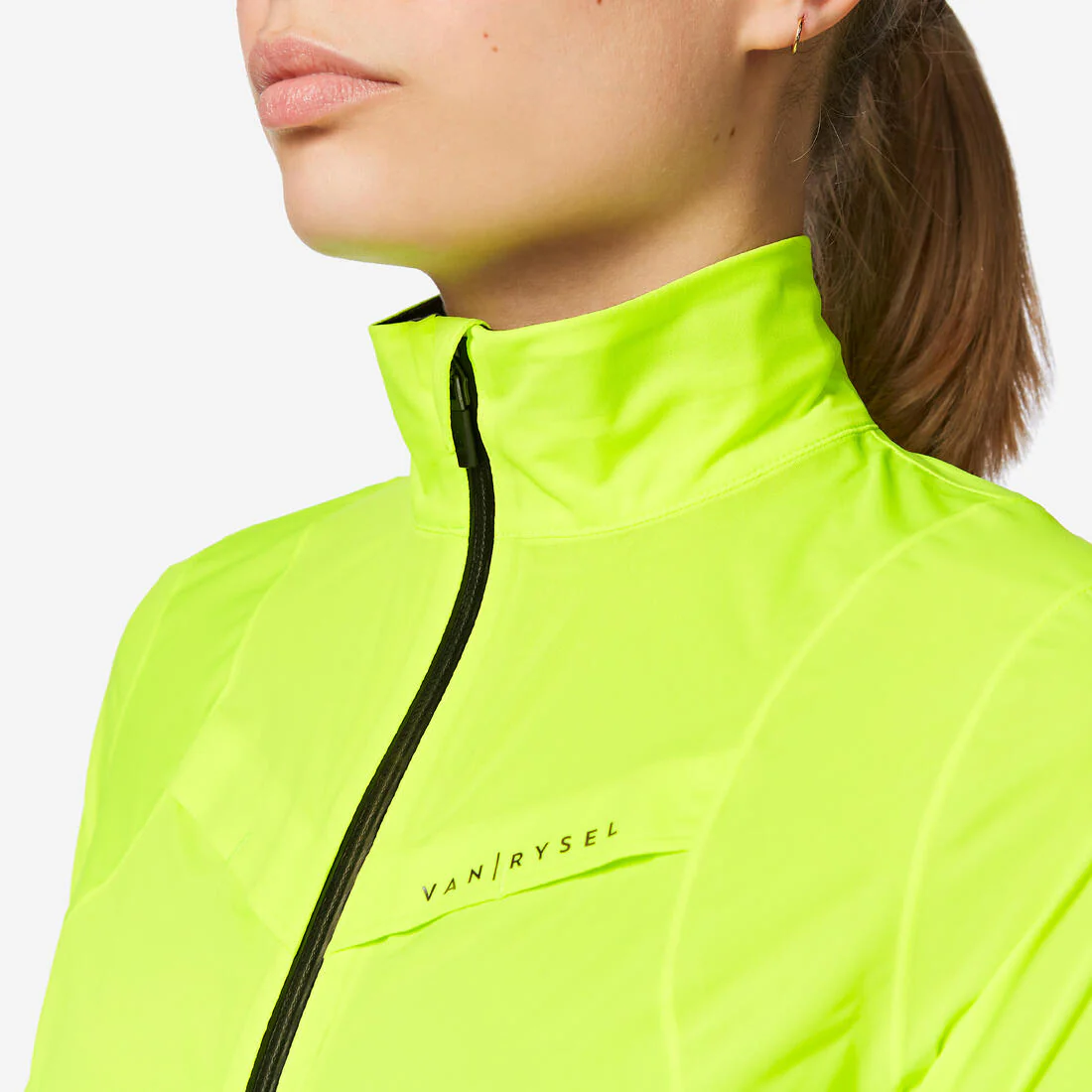 CHAQUETA IMPERMEABLE DE CICLISMO MUJER AMARILLO - Image 3