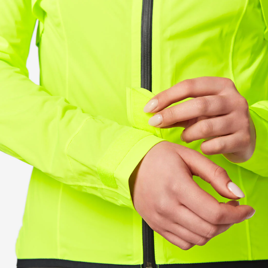 CHAQUETA IMPERMEABLE DE CICLISMO MUJER AMARILLO - Image 4