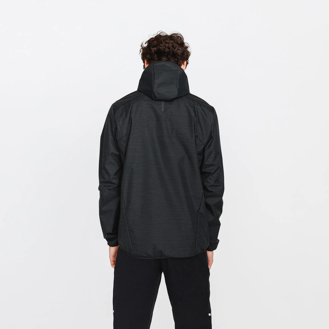CHAQUETA IMPERMEABLE DE RUNNING HOMBRE KIPRUN RUN 100 NEGRO - Image 13