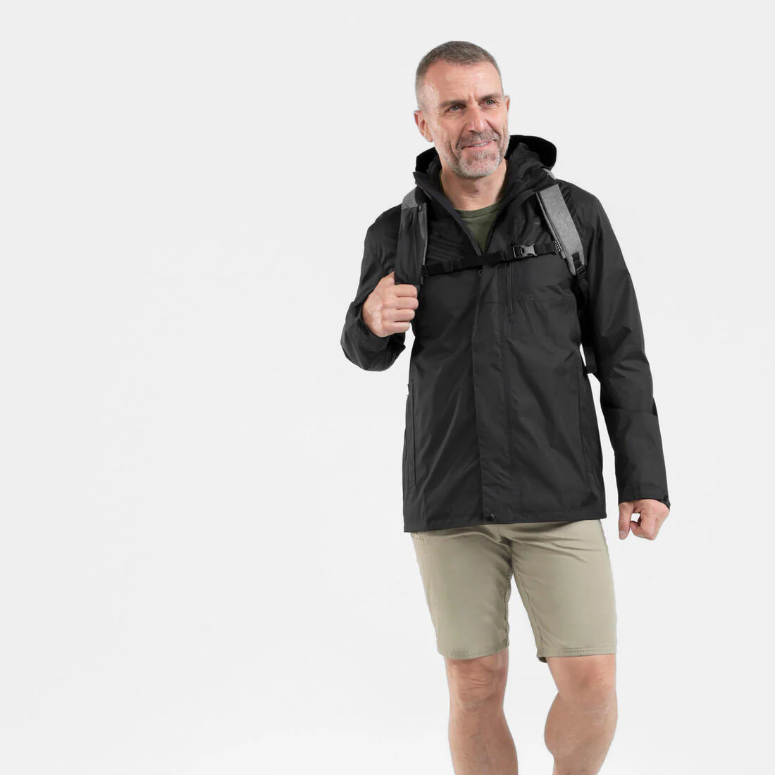 CHAQUETA DE SENDERISMO HOMBRE NH500 IMPERMEABLE - Image 5