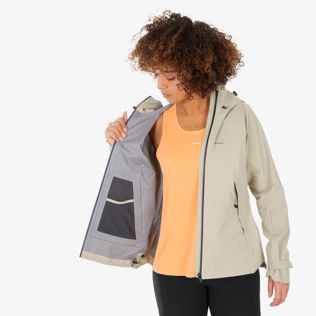 CHAQUETA IMPERMEABLE DE SENDERISMO MUJER MH500 - Image 15