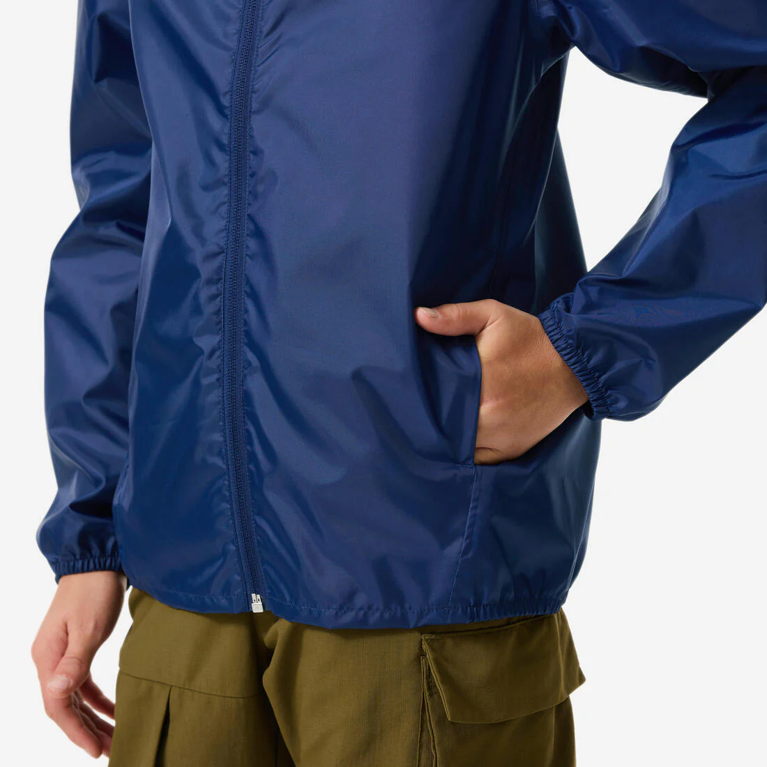 Chaqueta impermeable de senderismo niños 7-15 años, MH100 zip - Image 12
