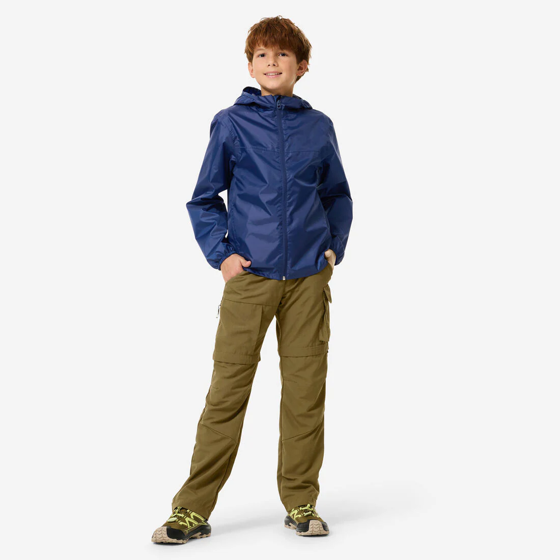 Chaqueta impermeable de senderismo niños 7-15 años, MH100 zip - Image 3