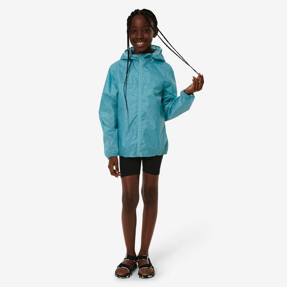 Chaqueta impermeable de senderismo niños 7-15 años, MH100 zip - Image 4