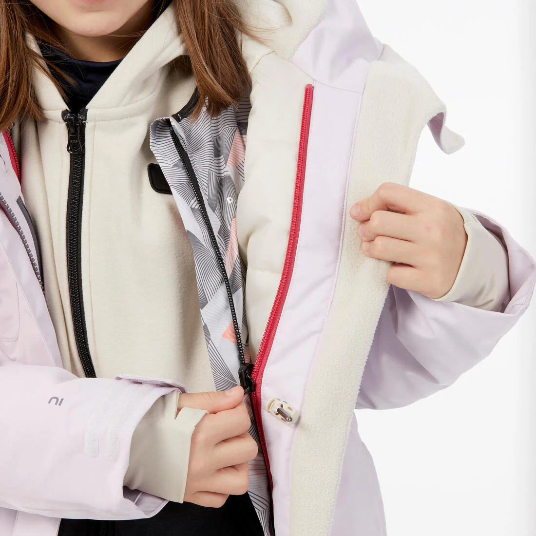PARKA DE SNOWBOARD NIÑA LARGA RESISTENTE SNB 500 ROSA - Image 3