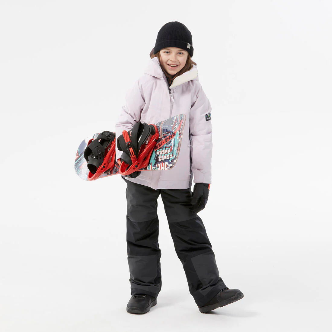 PARKA DE SNOWBOARD NIÑA LARGA RESISTENTE SNB 500 ROSA - Image 7