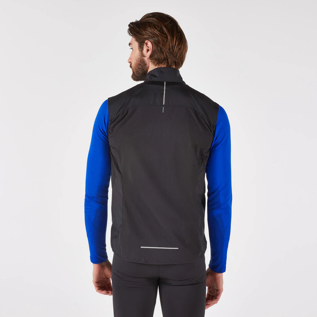 Chaleco cortaviento de running Hombre - KIPRUN Run 500 Negro - Image 2