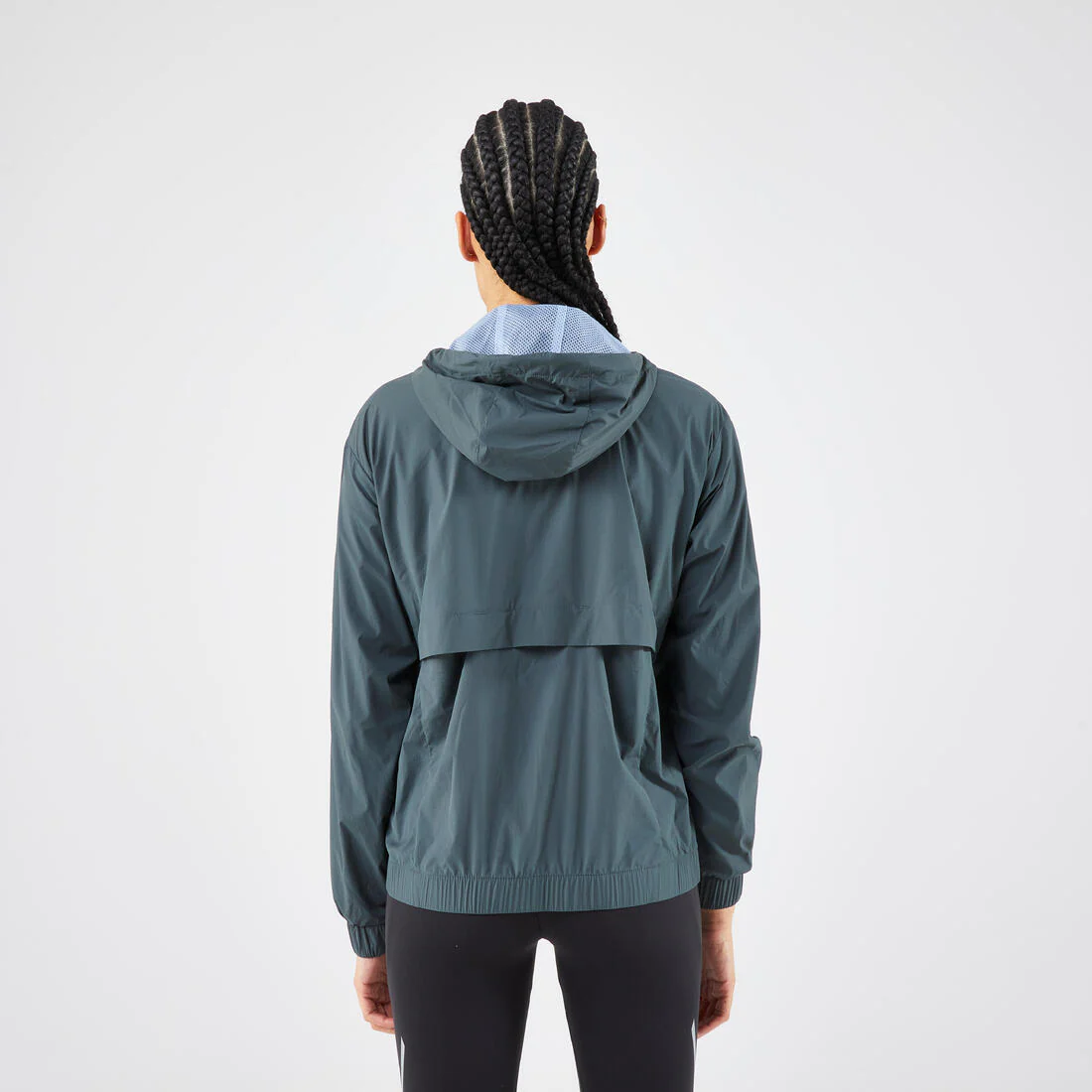 Chaqueta cortaviento running Mujer - KIPRUN Run 500 Wind verde - Image 3
