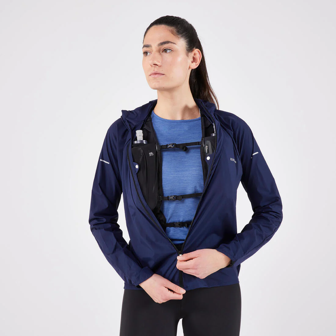 Chaqueta cortaviento running y trail running Mujer - KIPRUN Run 900 Wind - Image 9
