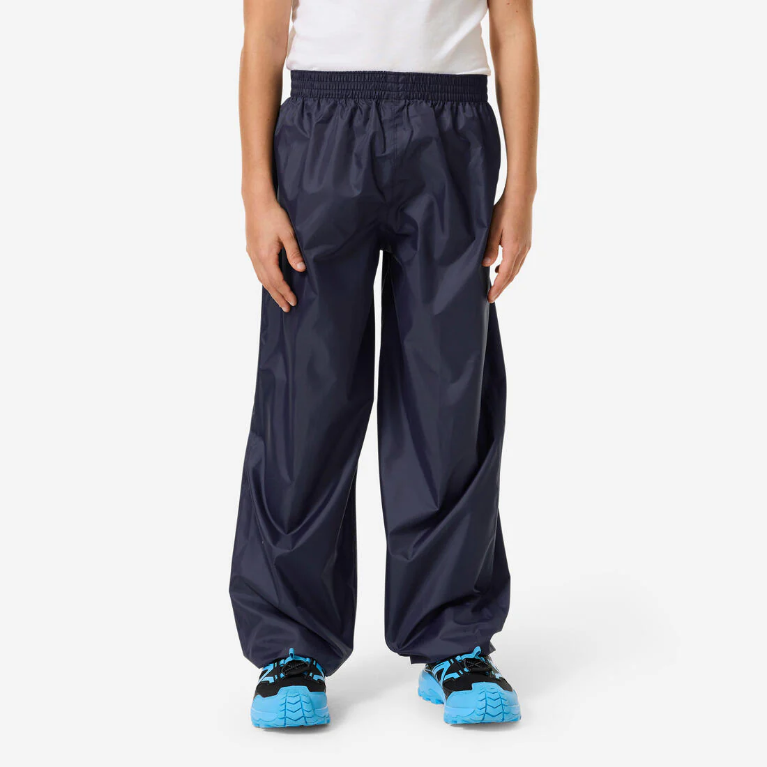 CUBREPANTALÓN IMPERMEABLE SENDERISMO NIÑOS MH100 AZUL