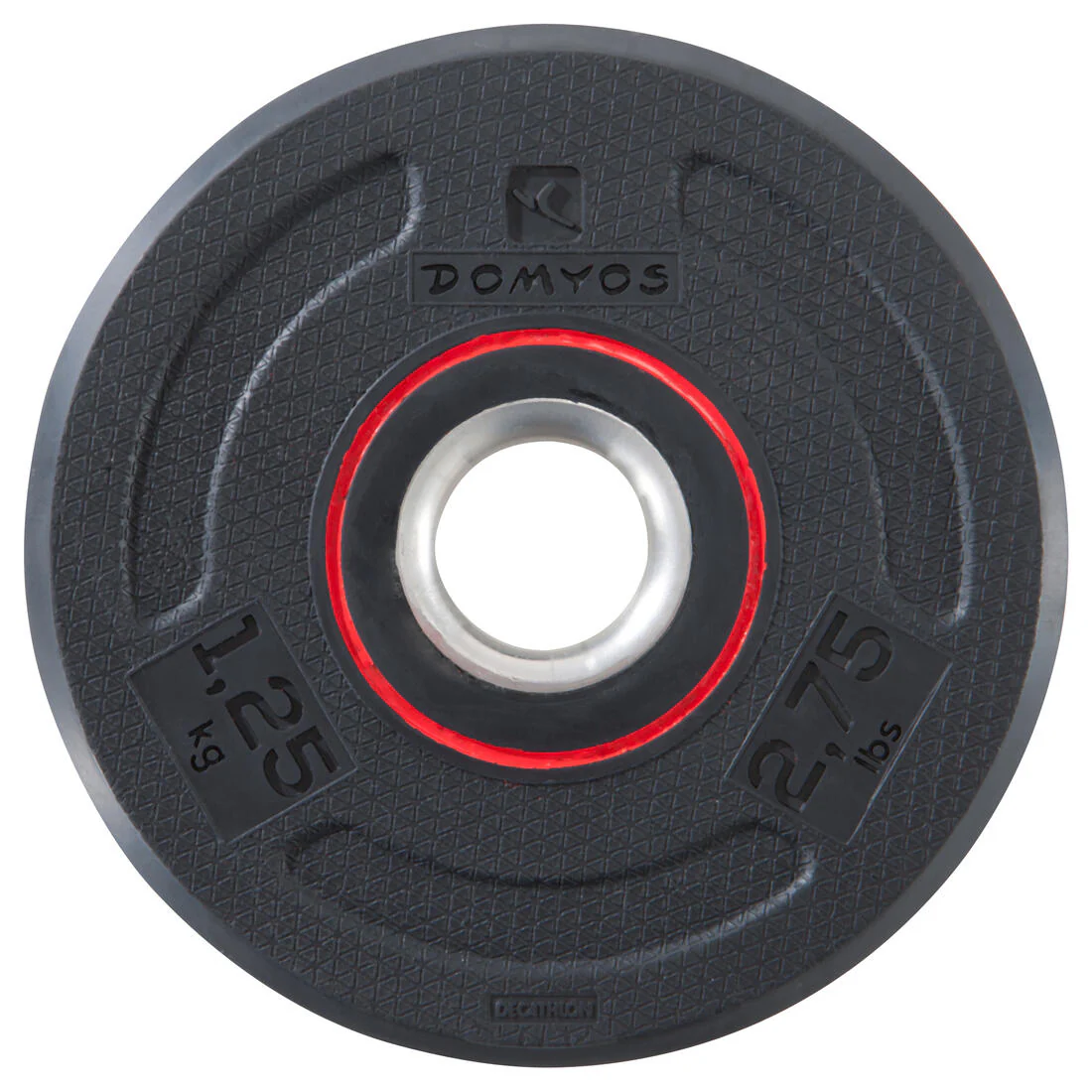 DISCO MUSCULACIÓN 28 MM HIERRO + GOMA 1,25 KG