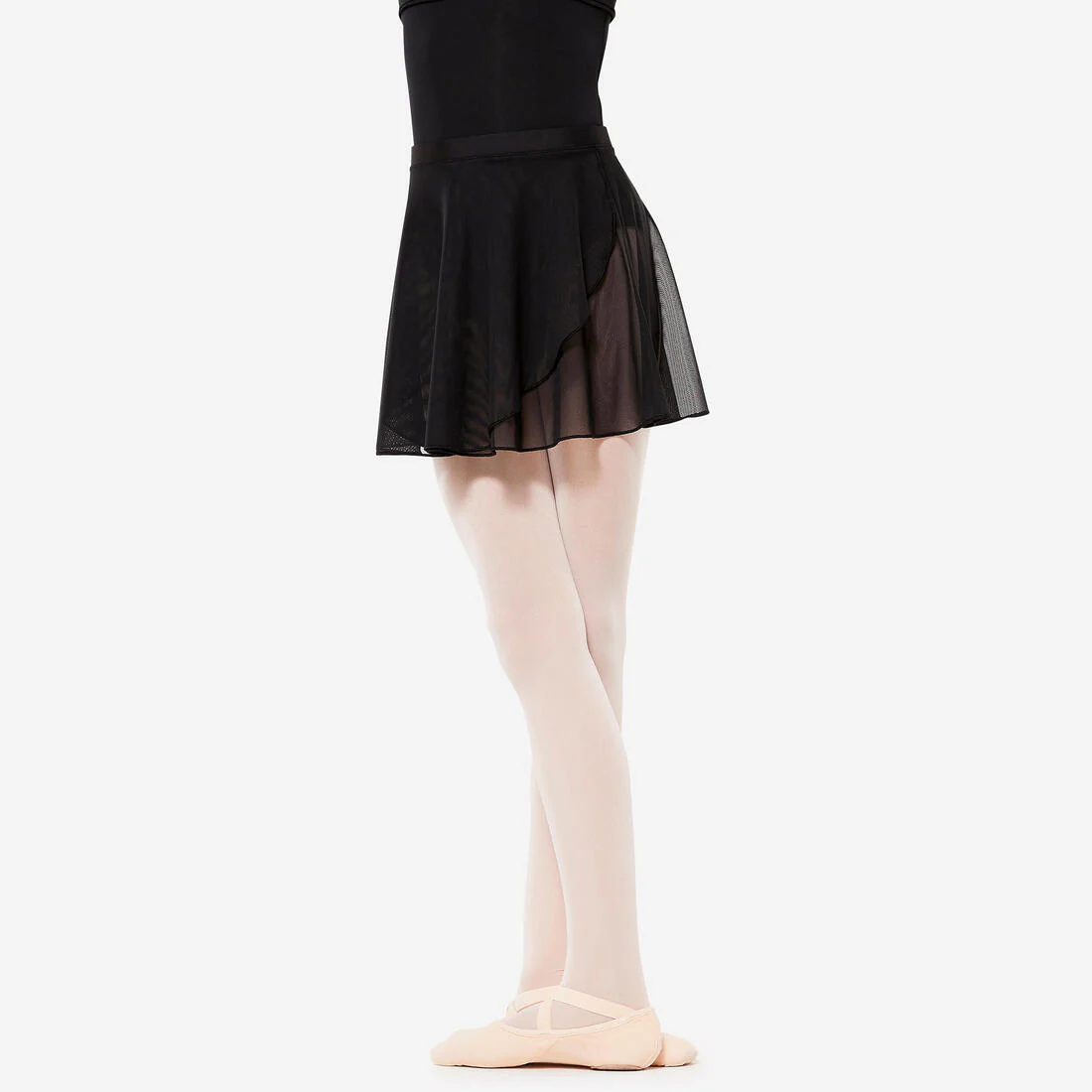 FALDA DANZA CLÁSICA NEGRO GASA