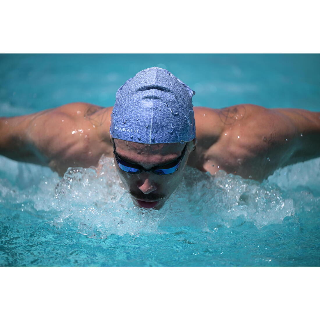 GORRO NATACIÓN AZUL NEGRO TERM SILICONA TALLA ÚNICA - Image 26