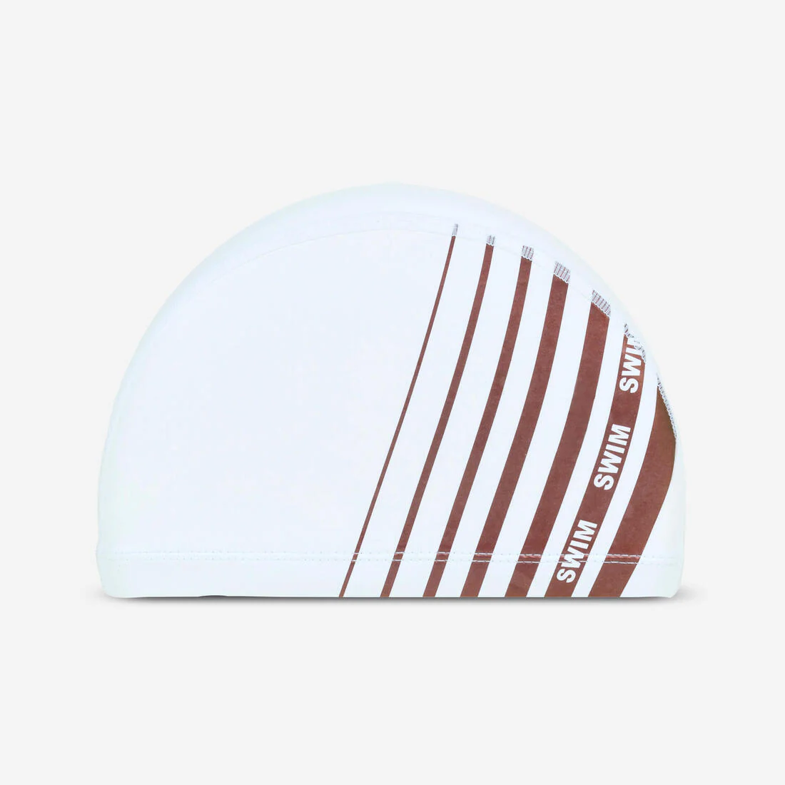 GORRO NATACIÓN LINE BLANCO ROJO PUNTO REVESTIDO TEJIDO ESTAMPADO TALLA M - Image 4