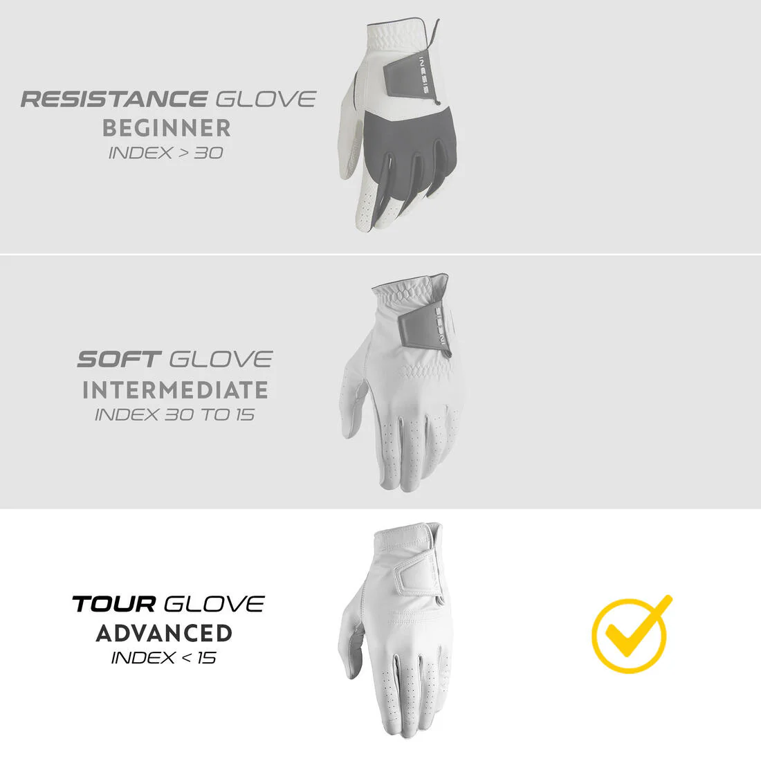 GUANTE DE GOLF HOMBRE DIESTROS TOUR 900 CUERO CABRETTA - Image 4