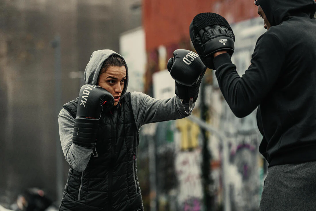 GUANTES DE BOXEO 500 NEGRO - Image 11