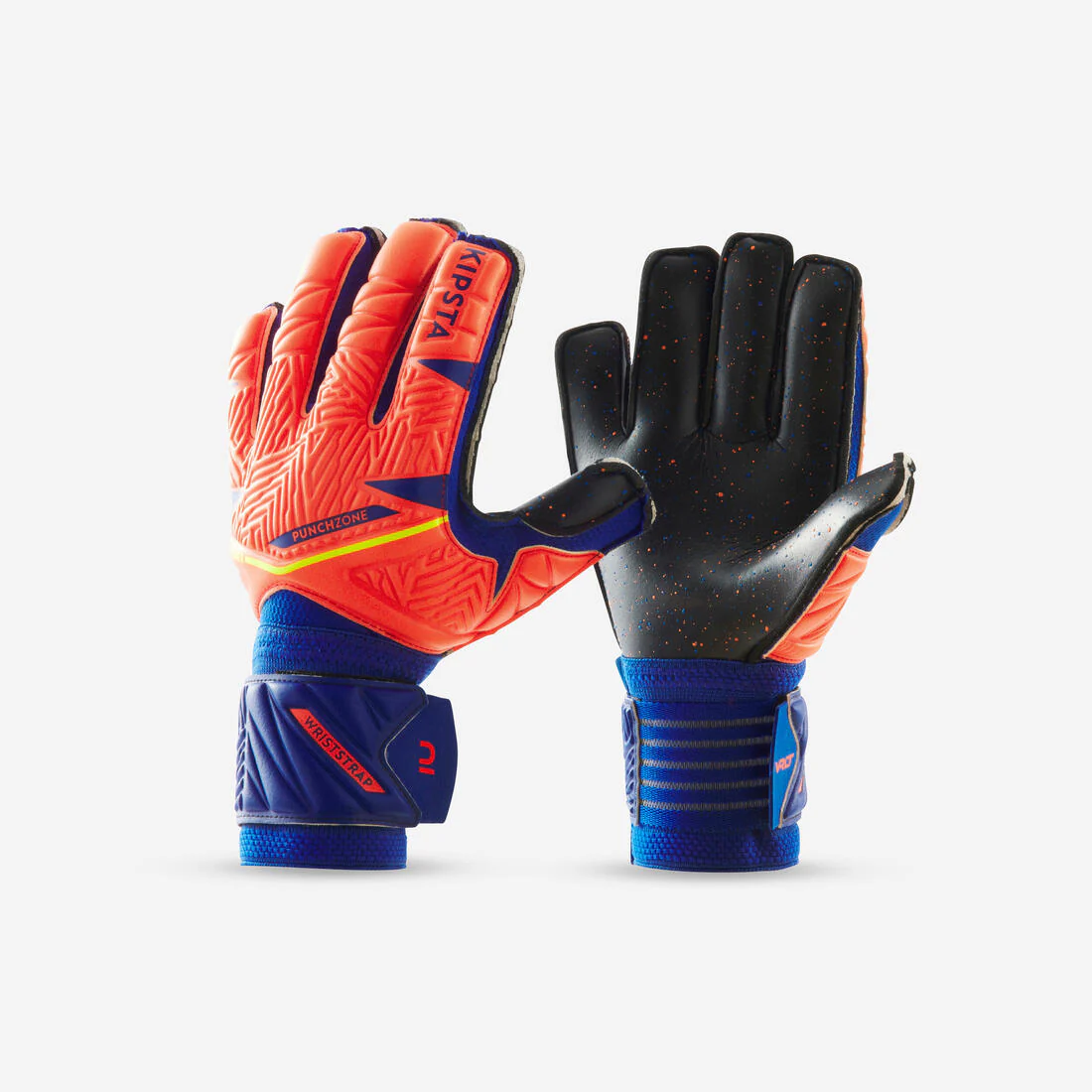 Guantes F500 Viralto Shielder naranja/azul niños
