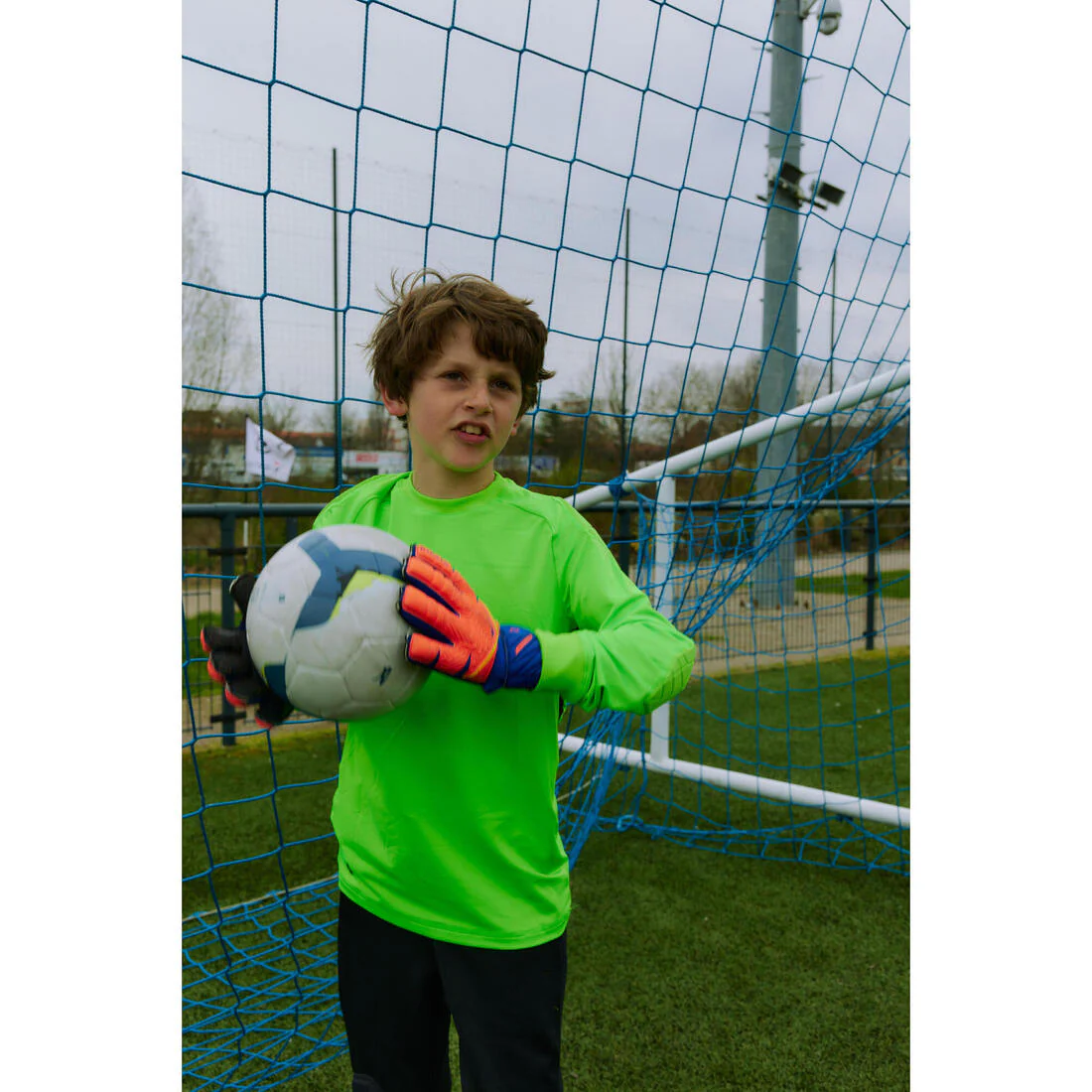 Guantes F500 Viralto Shielder naranja/azul niños - Image 13