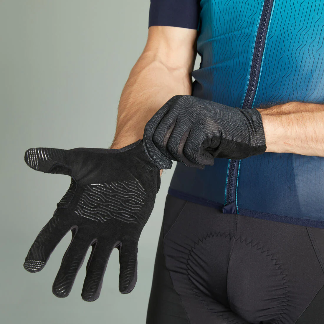 GUANTES MTB RACE ANTIDESLIZANTES NEGRO - Image 2